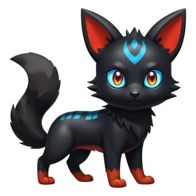 Shiny Litten-Umbreon-Hybrid (full body) sticker