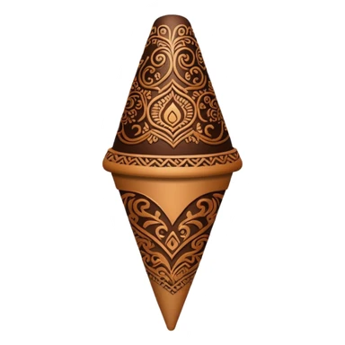 henna cone sticker