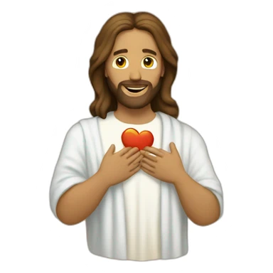 Jesus loving the world  sticker