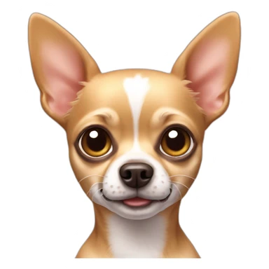 chihuahua dog with iphone sticker