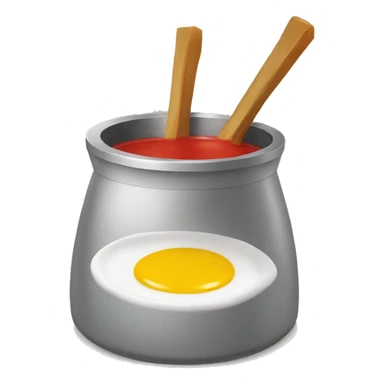 Un caquelon à fondue suisse  sticker