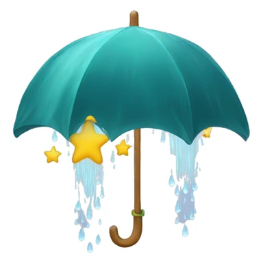 Estrella y lluvia sticker