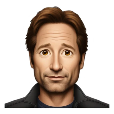 Portrait David Duchovny sticker