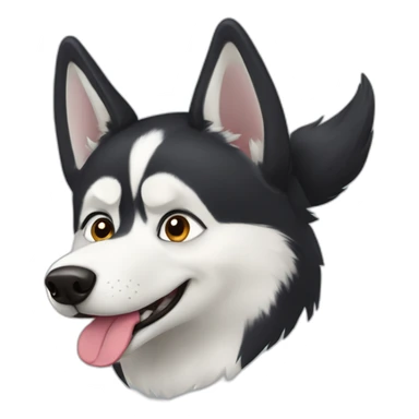 Husky and pardon Russel dog sticker
