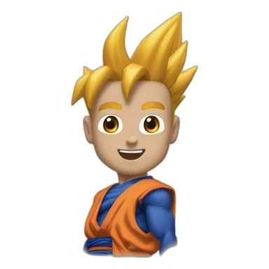 So'n Goku trägt ein Dackel auf der rechten Seite sticker