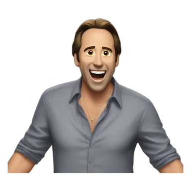 Happy dancing Nick cage sticker
