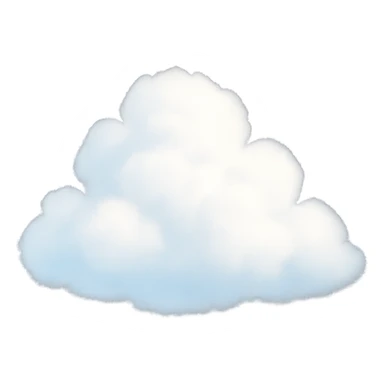 digital illustration of a cloud sticker