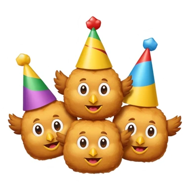 Chicken nuggets coming to life and doing 67 sticker