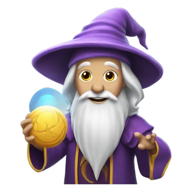 wizard playing frisbee sticker