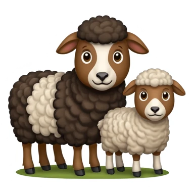 Schäferhundmischling mit Schafsherde sticker