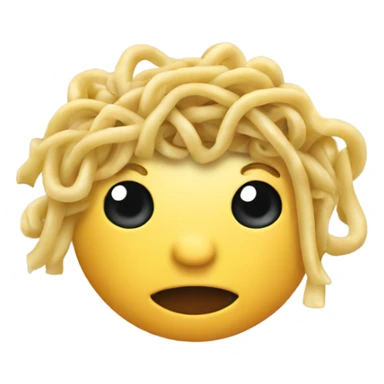 Noodles head sticker