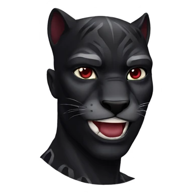 Black Panther Witz wine red eyes sticker
