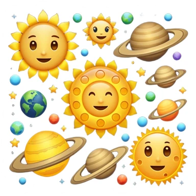 Faça um sistema solar sticker