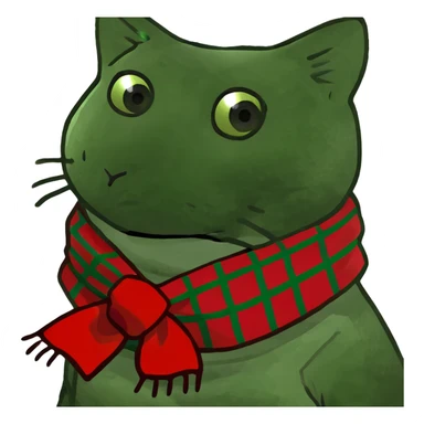 Scottish straight-eared cat sticker