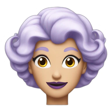 Ursula in princess version sticker