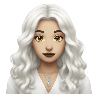 Girlie White Witch Vibes sticker