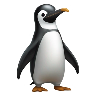 pingüino haciendo popo sticker