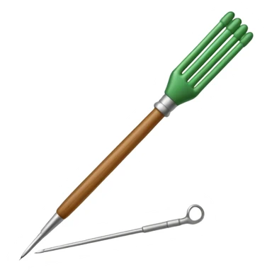 green nitting Needle sticker