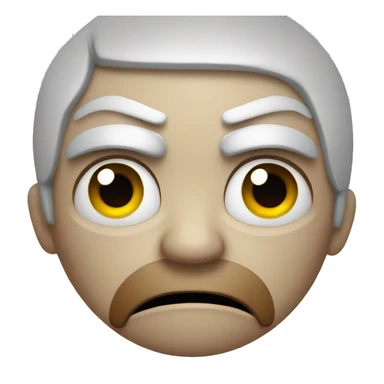 frustrated emoji with angry sticker