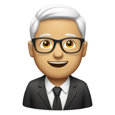 white guy with glasses and lap sticker