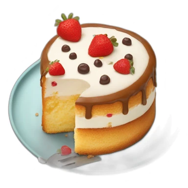 Gâteau que je peux manger vite, tout de suite même sticker