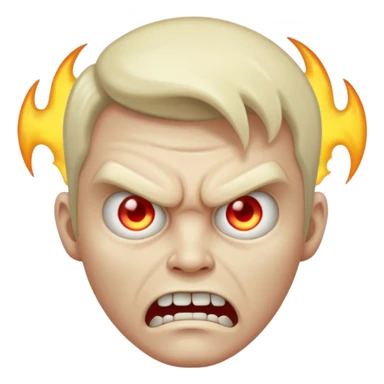 male angry poltergeist sticker