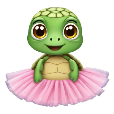 Turtle wearing a tutu  sticker