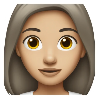 brunnete white girl sticker