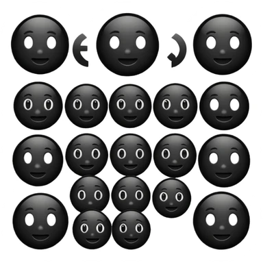 black eoji sticker