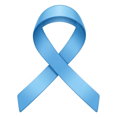blue awareness ribbon for mental health, minimal, clean lines sticker