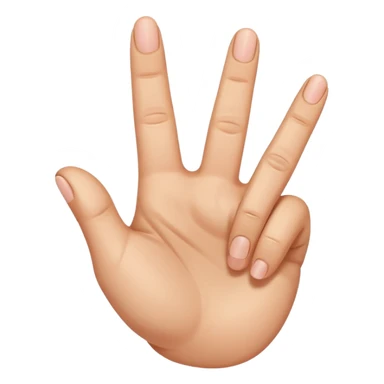 I want an emoji that looks like these👌🏻🤏🏻but i want that the the middle vinger touches the tumb and the other vingers dont. Can you do the Oke sign but than with de middle vinger sticker
