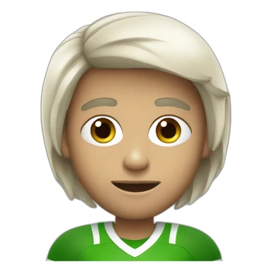 Vegetarian football fan sticker