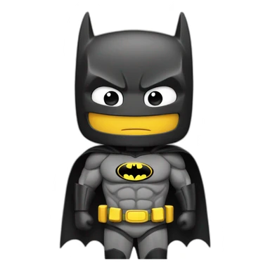 Batman saltando con la capa desplegada sticker