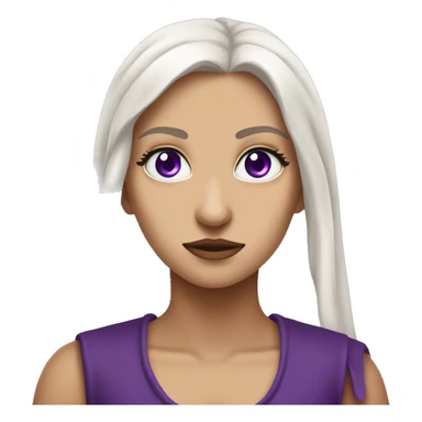 rhaenyra targaryen con ojos violetas sticker