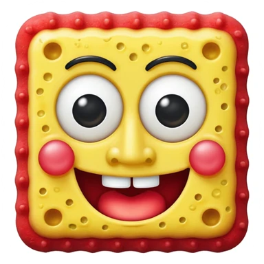 spongebob in red  sticker