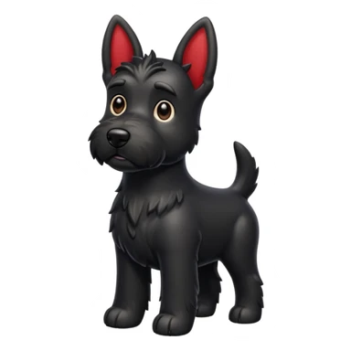 Scottie dog emoji sticker