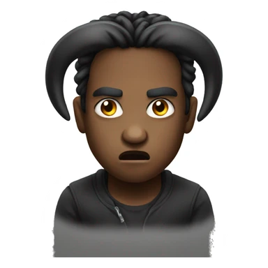 Angry black aries sticker