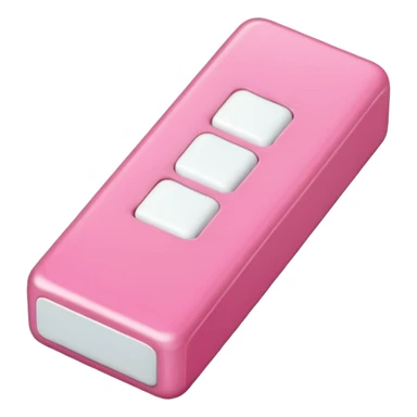 Chicle rosado rectangulo sin cara sticker