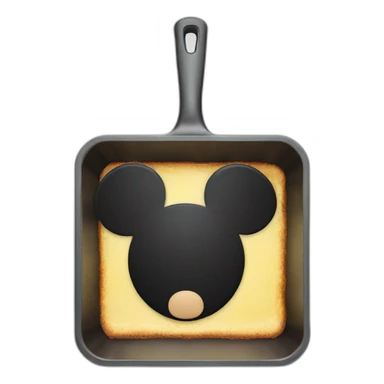 Mickey Mouse on the pan sticker