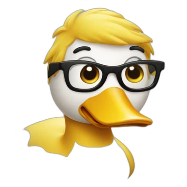 Canard a lunette sticker
