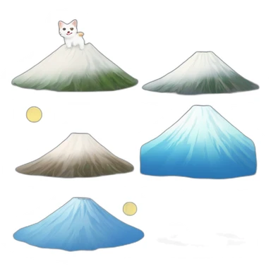 cat-on-mtFuji sticker