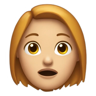 Disgusting Karen complaining emoji sticker