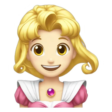 Sailormoon-laughing sticker