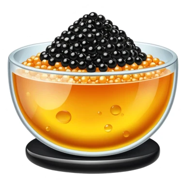 Cuenco con caviar png sticker