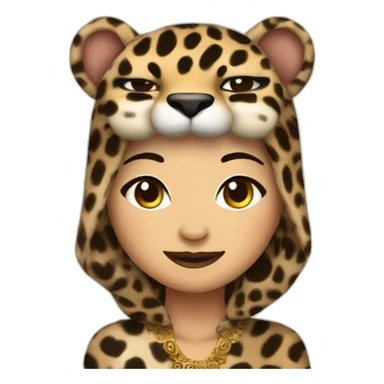 Pumpuang duangjan in leopard costume sticker
