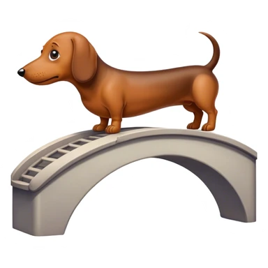 bridge who looks like a dachshund sticker