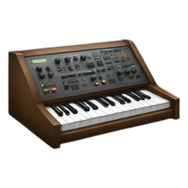 synthesizer console sticker