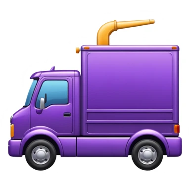 Purple truck, side view. sticker