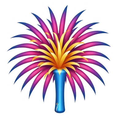 make the fireworks black with a white background. No other colors besides black and white sticker