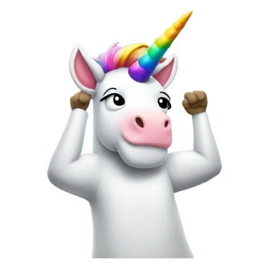 dabbing unicorn sticker